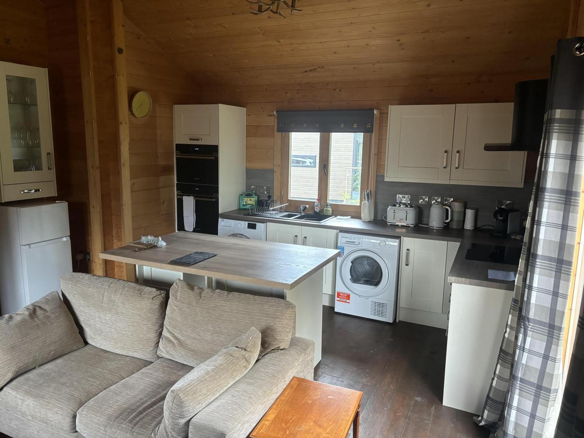 Rustic Lodge Retreat At Riverview Holiday Park Newcastleton Bagian luar foto