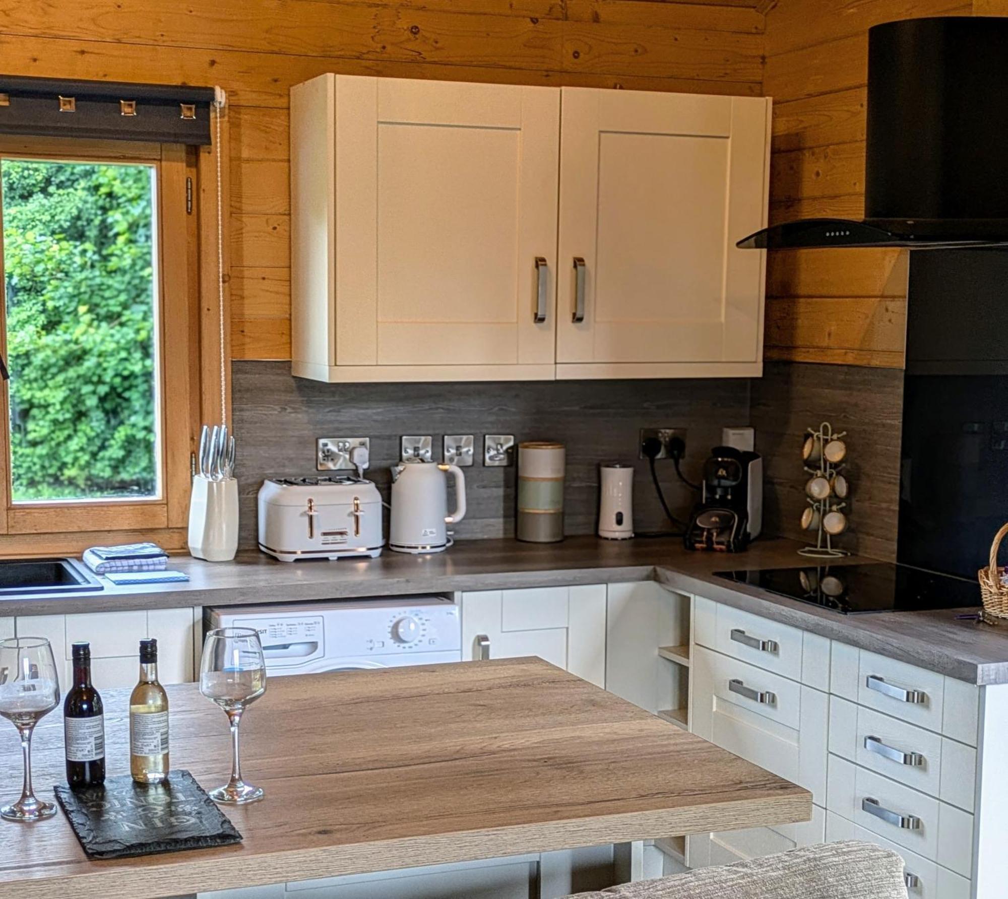 Rustic Lodge Retreat At Riverview Holiday Park Newcastleton Bagian luar foto