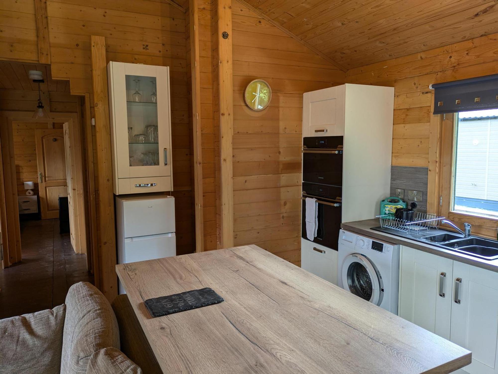 Rustic Lodge Retreat At Riverview Holiday Park Newcastleton Bagian luar foto